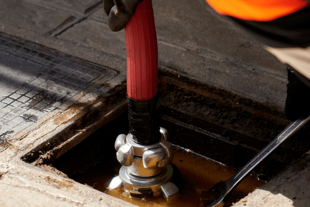 Large-scale plumbing infrastructure and pipe network, the scale of equipment needed for commercial and industrial hydro jetting